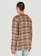 Ament Check Cardigan in Brown