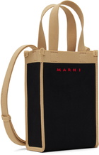 Marni Black & Beige Mini Crossbody Bag