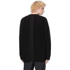Juun.J Black Knit Cashmere Crewneck Sweater