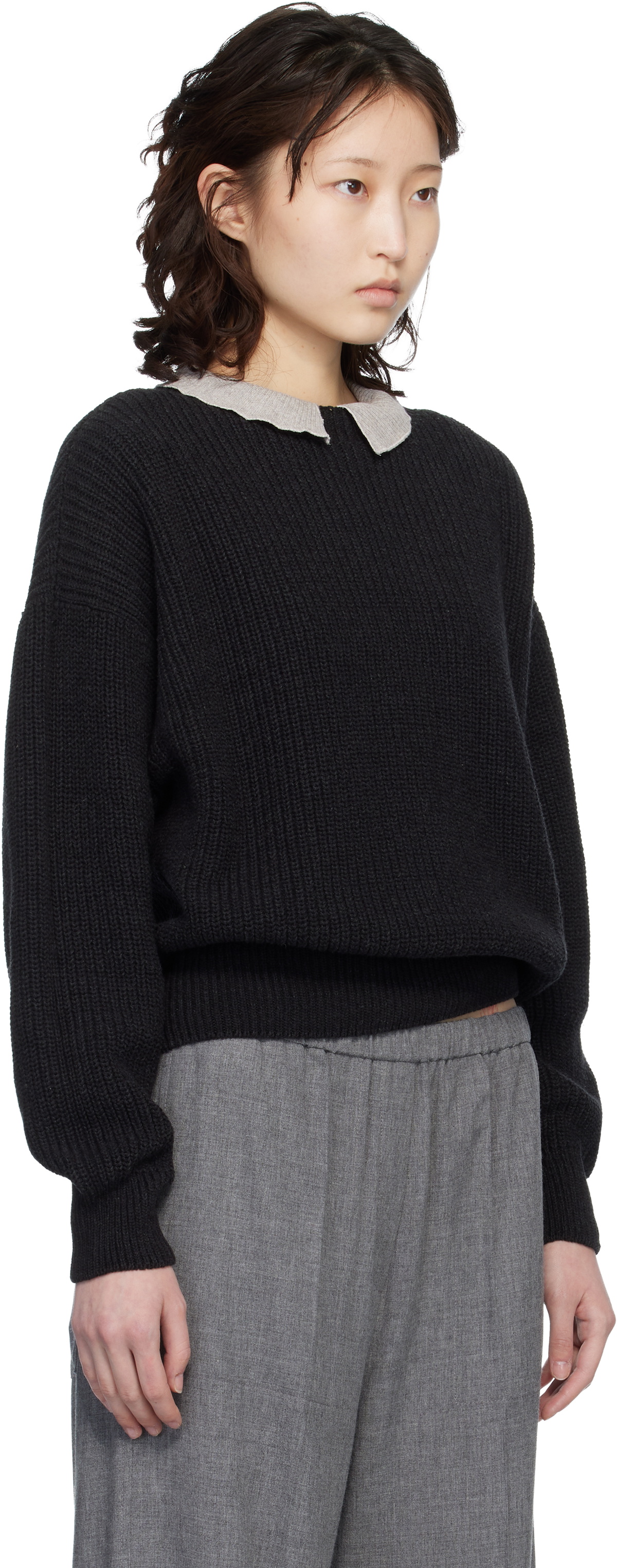 Baserange Black Mea Sweater