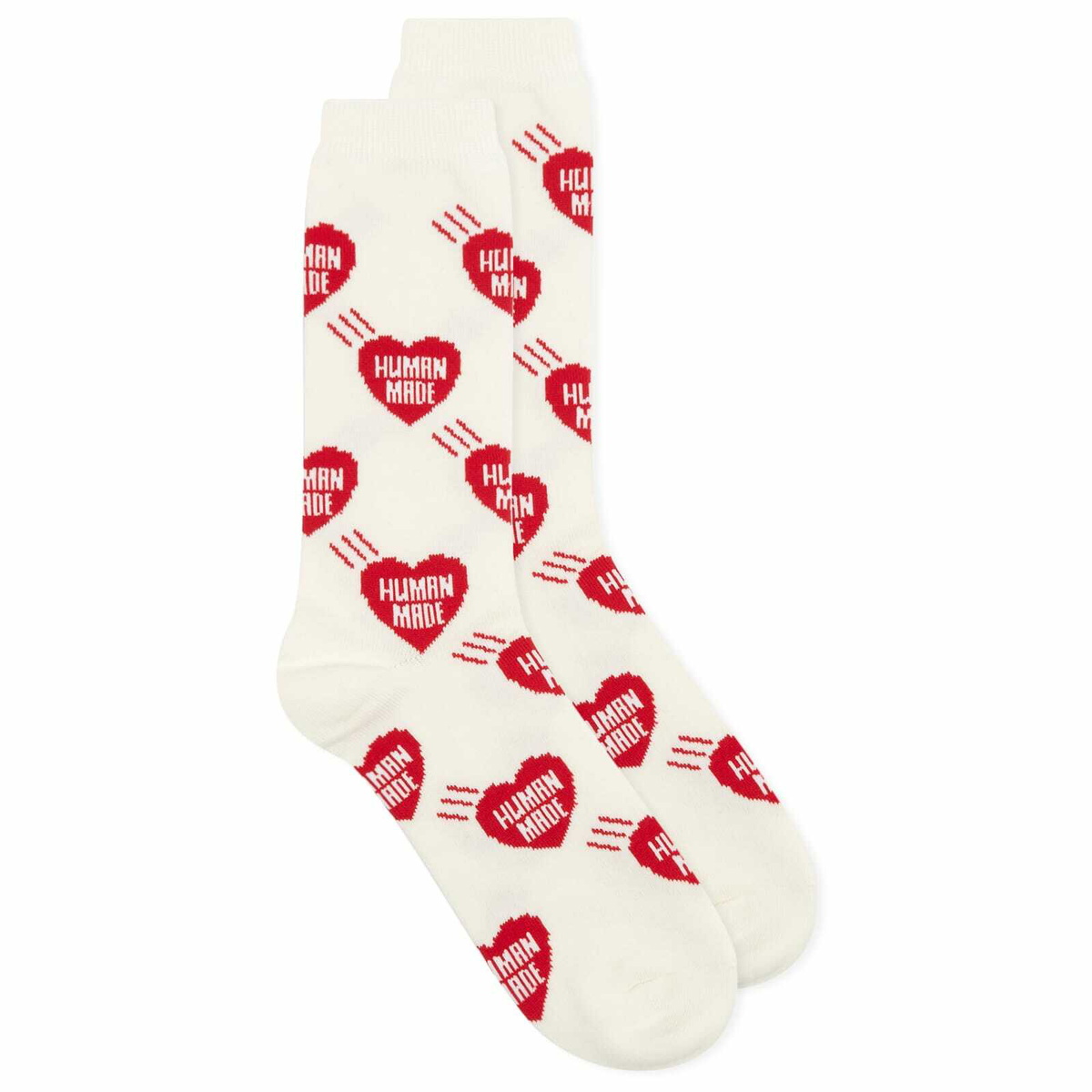 Human Made Men's Heart Socks in Red
