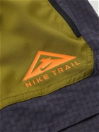Nike Running - Stride Straight-Leg Dri-FIT Flex Trail Shorts - Green
