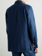 Anderson & Sheppard - Linen Overshirt - Blue