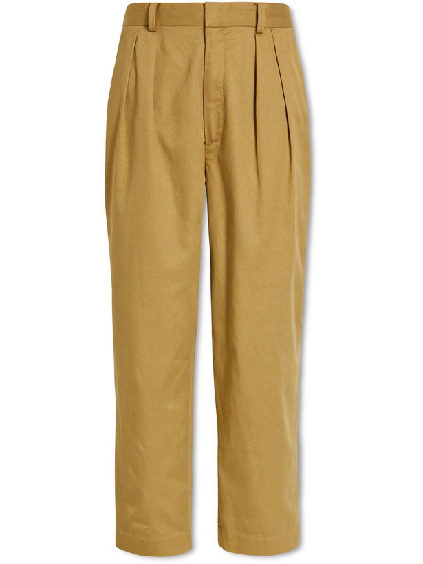 Photo: Isabel Marant - Niouflow Wide-Leg Pleated Cotton Trousers - Unknown