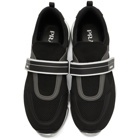 Prada Black and Silver Cloudbust Sneakers