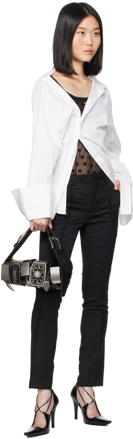 HODAKOVA Black Buckle Baguette Bag HODAKOVA