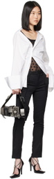 HODAKOVA Black Buckle Baguette Bag