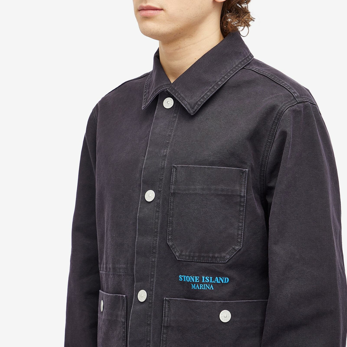 Stone Island Men's Marina Work Jacket in Ink Stone Island