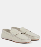 Khaite Billy leather penny loafers
