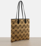 Valentino Garavani VLogo N/S Medium raffia tote bag
