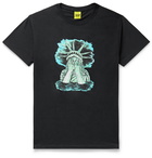 iggy - Printed Cotton-Jersey T-Shirt - Black