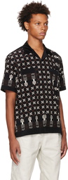 sacai Black Printed Shirt