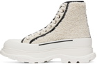 Alexander McQueen Off-White Shearling Tread Slick Sneaker