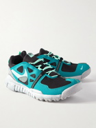 Nike - Free Terra Vista Leather, Canvas and Mesh Sneakers - Blue