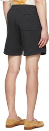 Rhude Black Embroidered Shorts