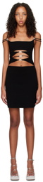 MACH & MACH Black Matilde Minidress