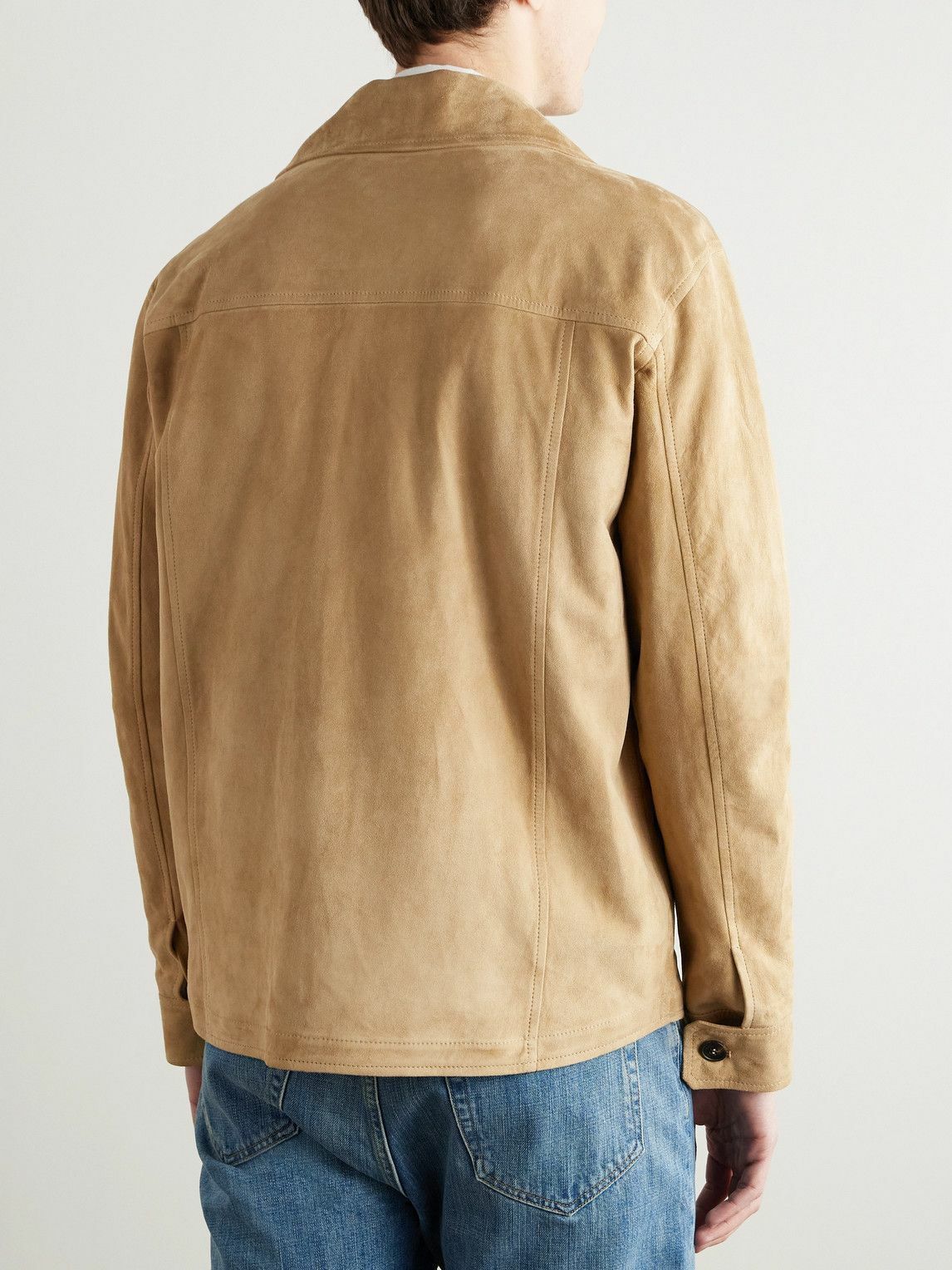 Incotex - Montedoro Suede Jacket - Neutrals