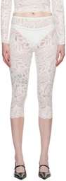 Beaufille White Cassia Capri Leggings