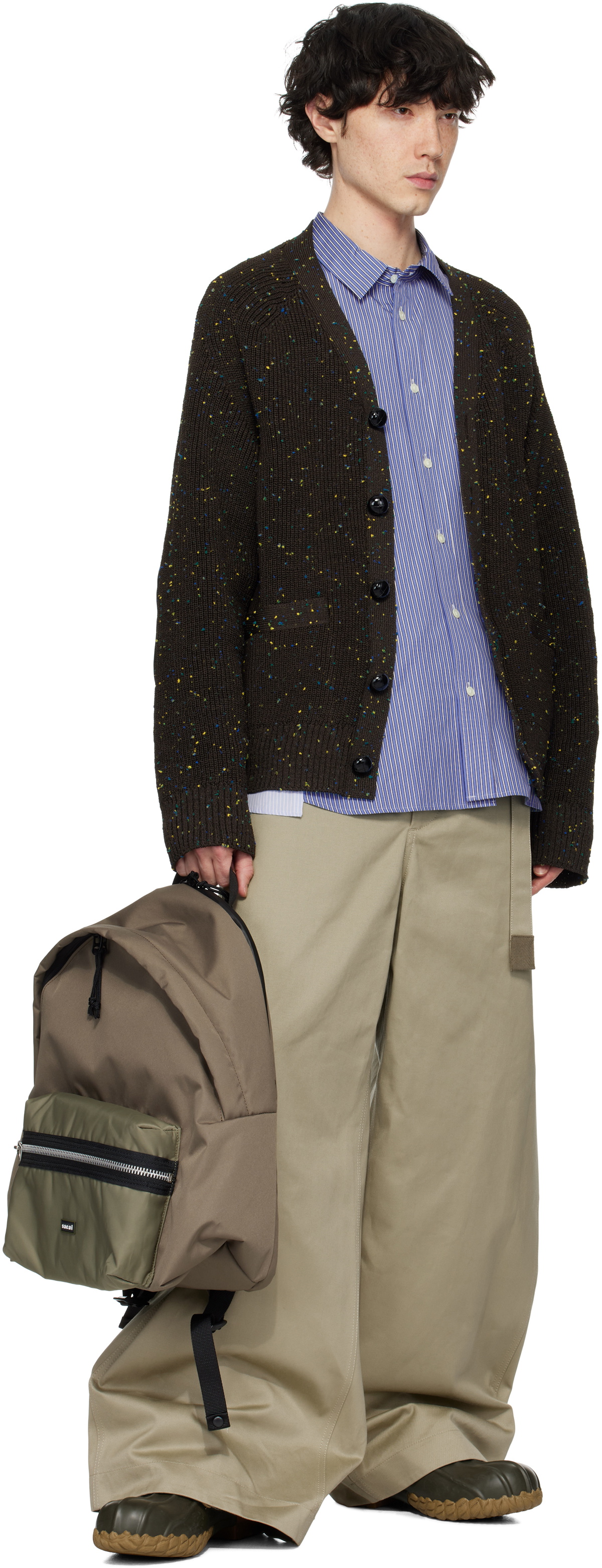 sacai Taupe Pocket Backpack