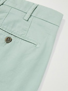 Canali - Straight-Leg Cotton-Blend Twill Bermuda Shorts - Green