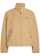 Polo Ralph Lauren Funnel-neck Canvas Jacket Beige