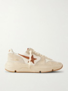 Golden Goose - Running Sole Leather-Trimmed Suede and Shell Sneakers - Neutrals