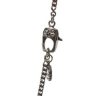 Alexander McQueen Men's Skull Necklace in Silver/Greige
