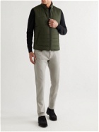 Canali - Quilted Wool Gilet - Green