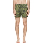 Vivienne Westwood Khaki Classic Boxer Swim Shorts