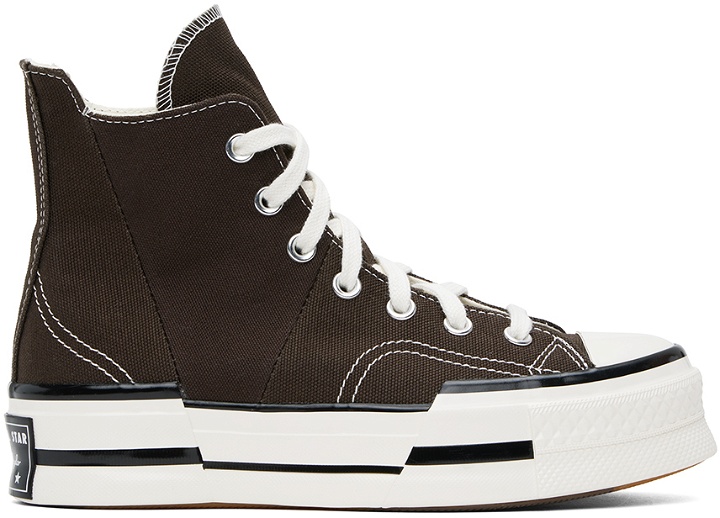 Photo: Converse Brown Chuck 70 Plus High Top Sneakers