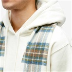 Norse Projects Men's Moon Checked Lambswool Scarf in Scoria Blue