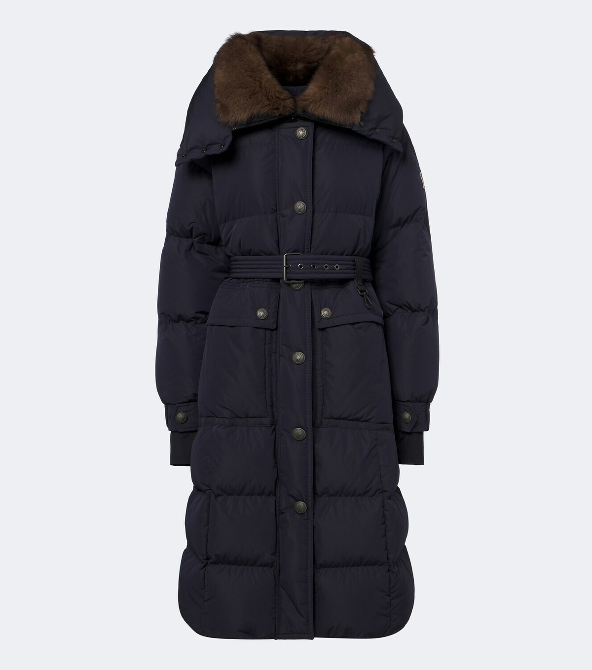 Moncler Grenoble Gelisette shearling-trimmed down coat