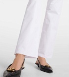 Valentino Low-rise cotton slim pants