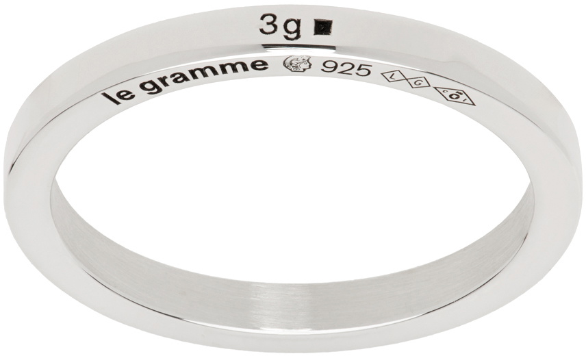 Le Gramme Silver Ribbon 'La 3g' Ring