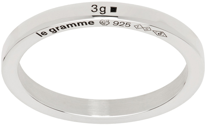 Photo: Le Gramme Silver Ribbon 'La 3g' Ring