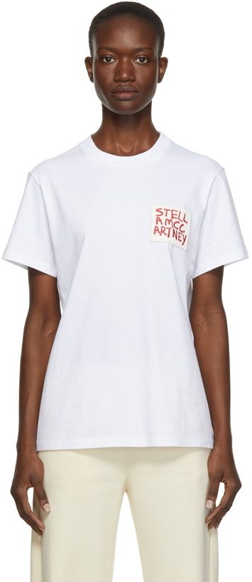 Photo: Stella McCartney White Ed Curtis Edition Logo T-Shirt