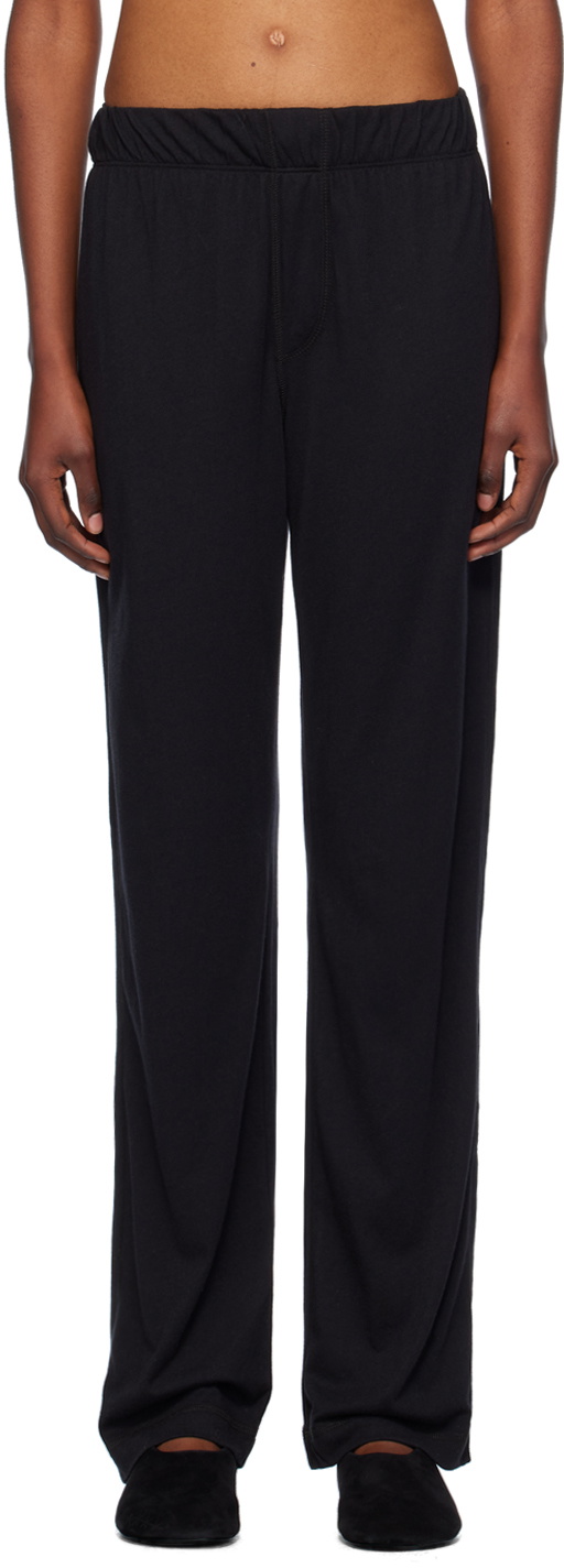ÉTERNE Black Jersey Lounge Pants
