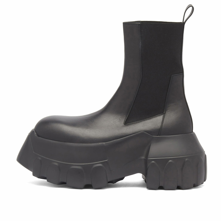 Photo: Rick Owens Men's Leather Mega Tractor Boot in Black