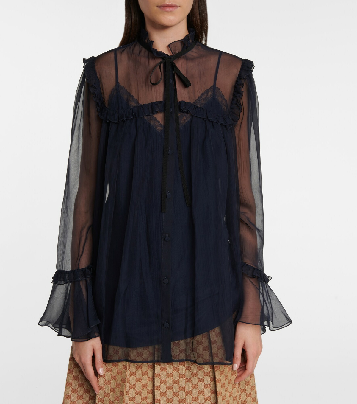 Gucci ruffle blouse fashion