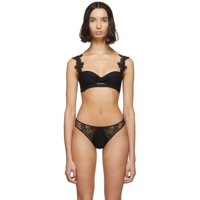 Photo: La Perla Black Anastasia Flower Bra