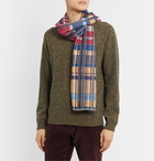 Missoni - Fringed Checked Woven Scarf - Multi