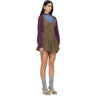 SHUSHU/TONG Khaki Sleeveless T-Shirt Minidress