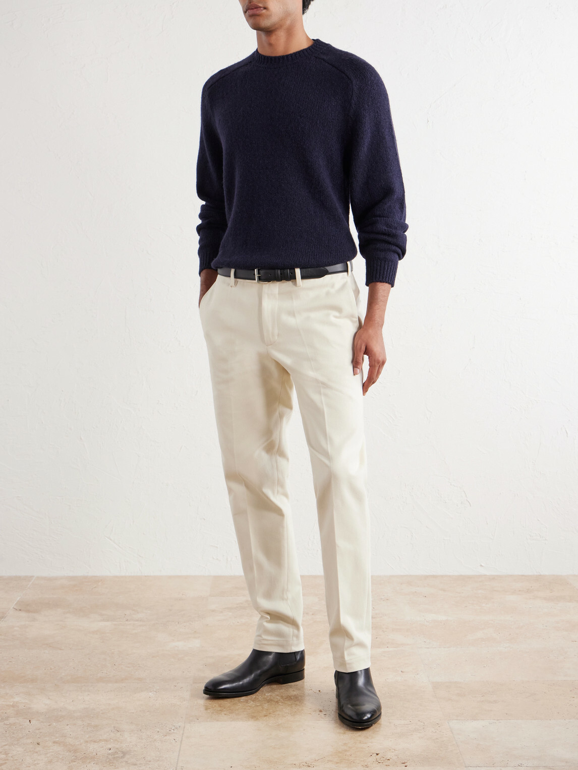 Thom Sweeney - Wool and Yak-Blend Sweater - Blue