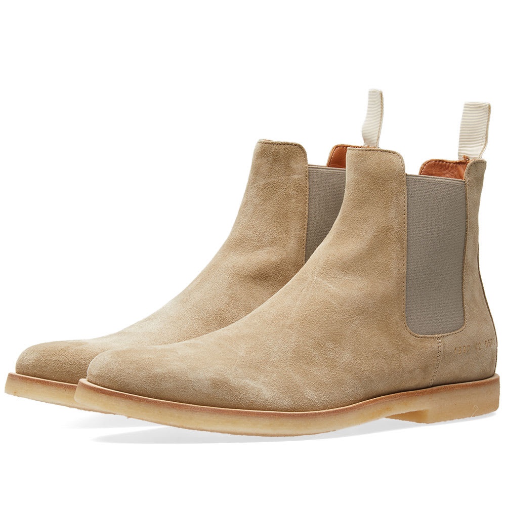 Photo: Common Projects Chelsea Boot Suede Grey