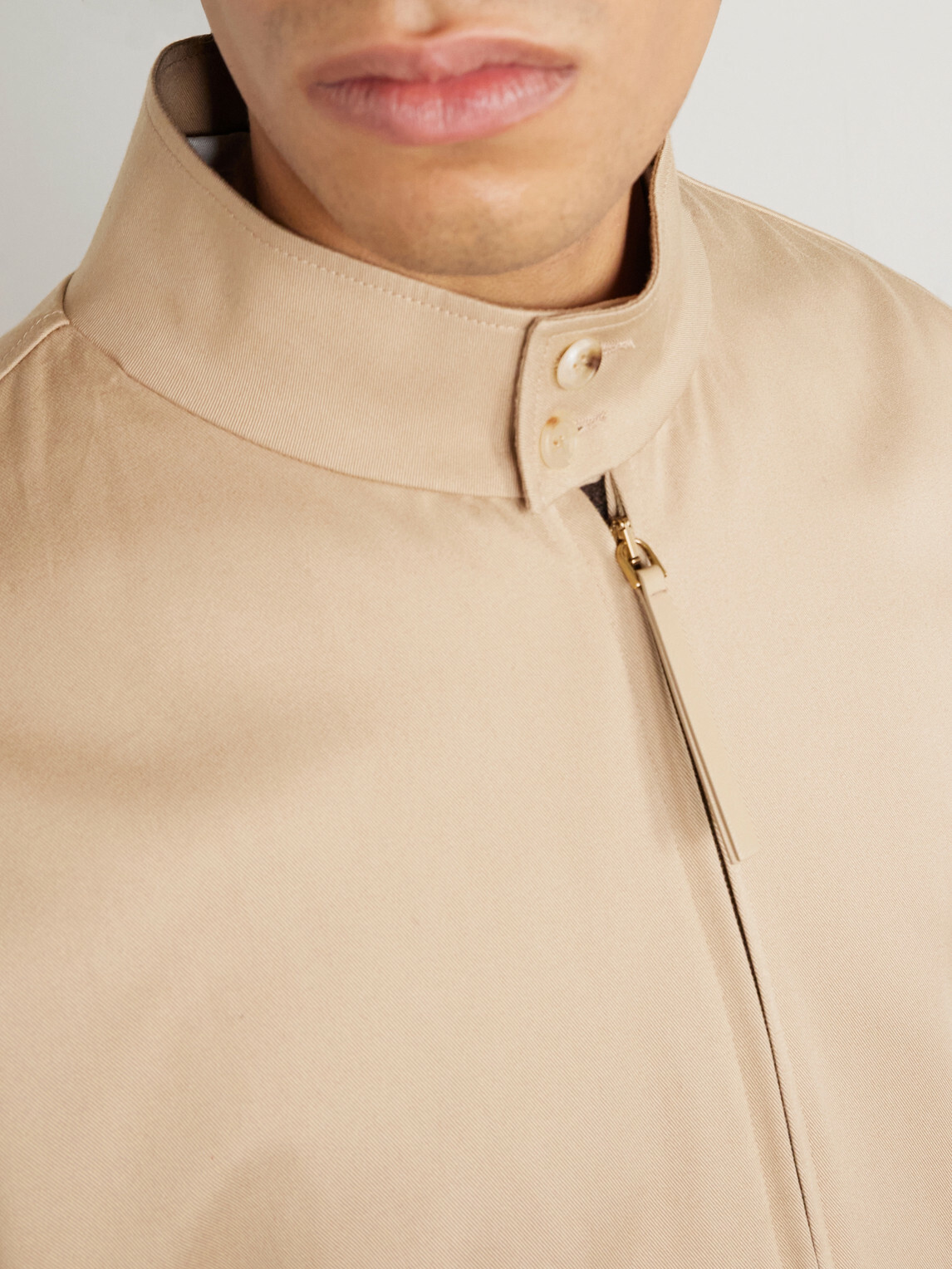 Gabriela Hearst - Cotton-Twill Harrington Jacket - Neutrals