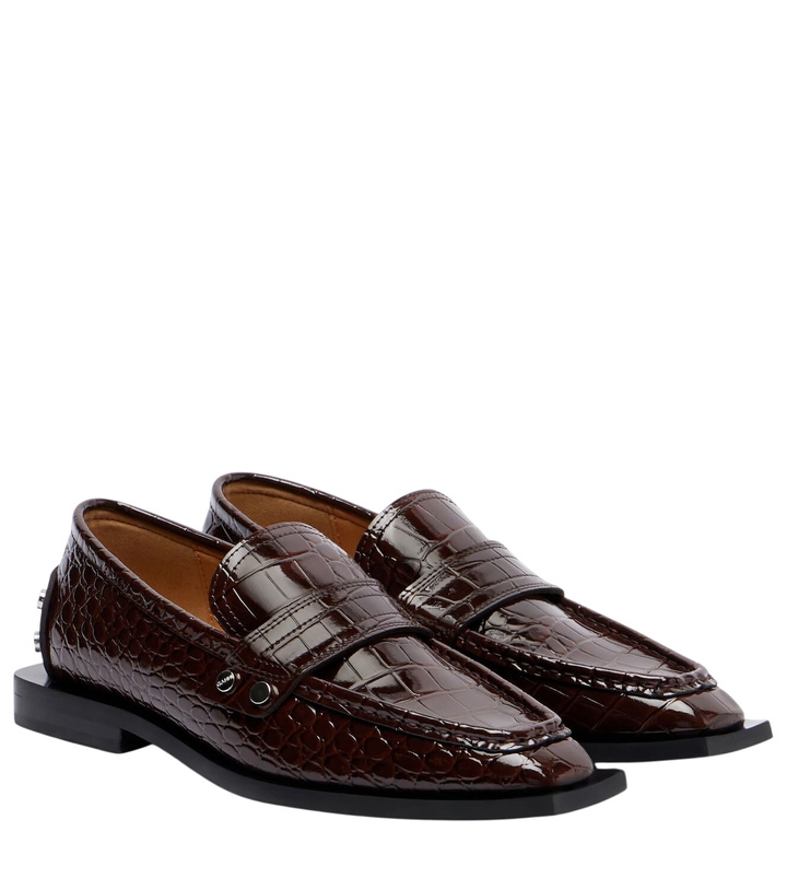 Photo: Ganni Studs faux leather loafers