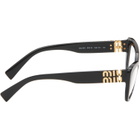 Miu Miu Eyewear Black Cateye Glasses