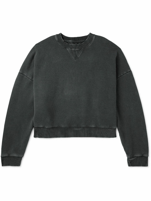 Photo: Entire Studios - Enzyme-Washed Cotton-Jersey Sweatshirt - Black