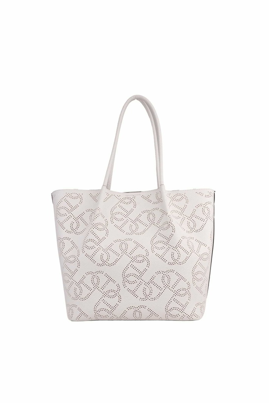 Photo: TwinSet Eco-leather Shopper Bag With Perforated Logo