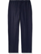 Zegna - Tapered Oasi Linen Trousers - Blue